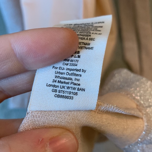 Free People One More Time Lurex Wrap Dress Size Extra Small - Picture 7 of 9